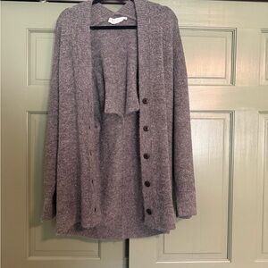 Astr Charcoal Women's Cardigan